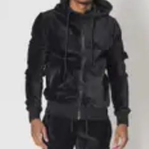 2pc mens jog set with zippered hoody and pants